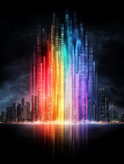 Poster - Digital Art Rendering of Computer Vision Systems in Urban Landscape
