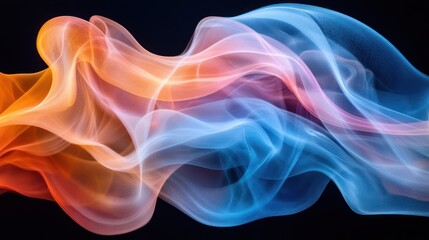 Fototapete - Abstract Smoke Flowing Colors