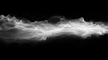 Fototapete - Abstract Flowing Particles