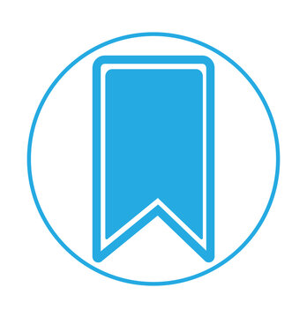 Bookmark outline vector icons set.
