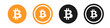 © Virdauso - Bitcoin currency symbol. Bitcoin icon sign. Bitcoin logo sillhouette. Cryptocurrency, payment, blockchain, money, trade