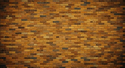 Poster - A brick wall with a brown and tan color