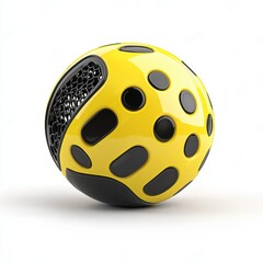 Poster - Abstract Yellow and Black Sphere 3D Render