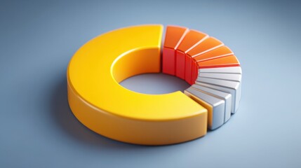 Poster - A detailed pie chart depicting yield information in decentralized finance and its role in financial interfaces