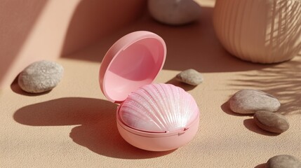 Poster - pink shaped container illustrating futureproof finance icon concept for durable digital wealth strat