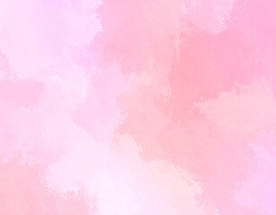 Poster - abstrack background wall painted pink brush 