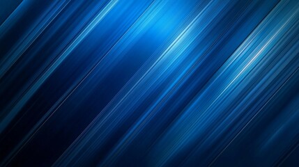 Aufkleber - Dynamic Blue Abstract Background With Smooth Flowing Lines and Gradients Creating a Sense of Motion and Depth Throughout the Visual Space
