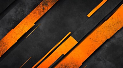 Aufkleber - Dynamic Abstract Background Featuring Bold Orange and Black Lines With Textured Patterns, Ideal for Modern Design and Creative Projects