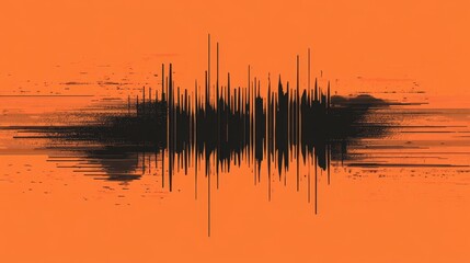 Poster - Colorful Abstract Artwork Showcasing Dynamic Swirls and Textures on a Vivid Orange Background