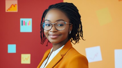 Aufkleber - Young Professional Analyzes Data on Multiple Computer Screens in a Modern Office During Evening Hours Focusing on Business Insights and Performance Metrics