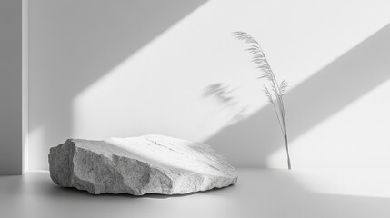 Poster - Modern Abstract Art Piece Featuring a Gradient of Black and White Shades, Emphasizing Contrast and Texture in a Visually Striking Composition