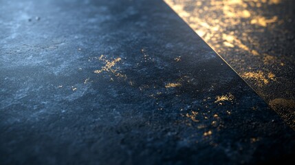 Poster - Abstract Texture Featuring Dark Blue and Gold Elements Creating a Unique Visual Effect, Suitable for Various Artistic Applications and Backgrounds