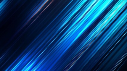 Poster - Dynamic Blue and Black Abstract Background Showcasing Sleek Lines and Illuminating Reflections in a Modern, Tech-Inspired Design