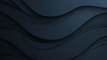 Poster - Dynamic Waves of Texture Create an Abstract Composition in Dark Tones, Showcasing the Interplay of Light and Shadow in a Minimalist Setting