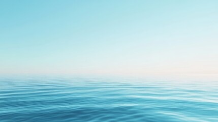 Aufkleber - Abstract Blue Waves Create a Calming Backdrop With Fluid Shapes and Textures to Enhance Any Design or Artistic Project