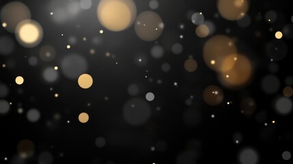 Poster - Vibrant Abstract Background With Luminous Specks and Colorful Bokeh Effects at Twilight