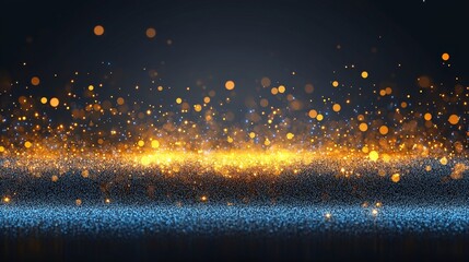 Poster - Colorful Bokeh Lights Create a Festive and Enchanting Atmosphere at a Celebration During Nighttime