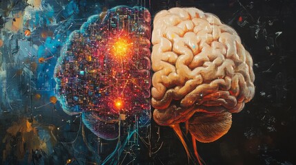 Poster - Exploring Human Brain Activity With Vibrant Neural Connections in a Digital Landscape During a Scientific Visualization