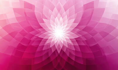 Poster - abstract pink floral pattern with layered petals and soft gradients.