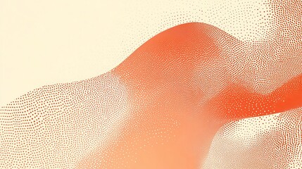 Aufkleber - Colorful Abstract Design Featuring Orange and Cream Circles on a Textured Background in a Visually Engaging Display