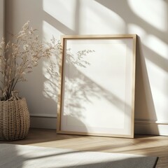 Poster - Bright and Airy Indoor Space With Natural Light Showcasing Minimalist Decor and Elegant Elements in a Serene Setting