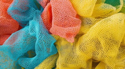 Colorful Knitted Fabric Texture