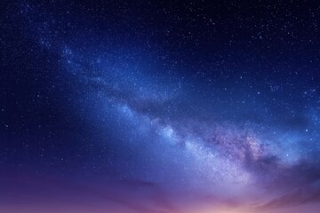 Wall Mural - majestic milky way galaxy shines brightly over earth in a stunning night sky landscape view