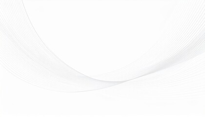 Poster - Gentle waves flowing across a tranquil white background artistic image minimalist design abstract environment