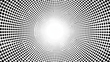 Poster - Dynamic optical illusion of concentric circles abstract art graphic design minimalist environment high-contrast viewpoint