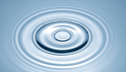Poster - Water droplet ripple effect still water surface nature photography calm environment close-up view serenity concept for seo impact