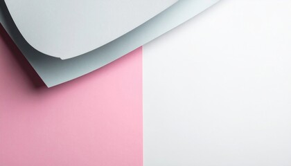 Poster - Creative paper layers display studio setting graphic art minimalist environment aerial view modern design approach