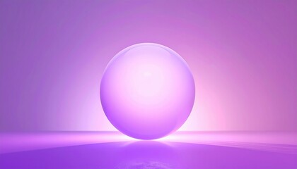 Poster - Illuminated sphere art digital studio 3d render abstract environment minimalist viewpoint