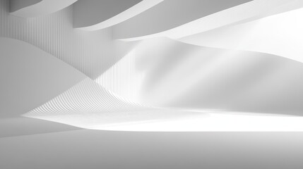 Poster - Modern Minimalist Still Life of Black and White Geometric Shapes in a Well-Lit Interior Setting Showcasing Contrasting Textures and Shadows
