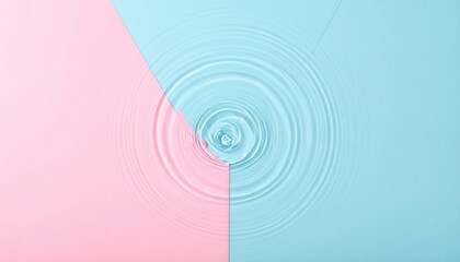 Poster - Creating ripples of color a minimalist artistic display of water interactions in a dual-toned environment