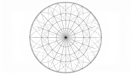 Poster - Geometric art display digital space graphic design abstract environment top-down view aesthetic patterns for visual impact
