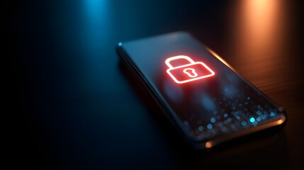 Poster - Enhancing Mobile Security A Digital Padlock Concept Showcasing the Importance of Cyber Security Measures for Protecting Sensitive Data on Mobile Devices