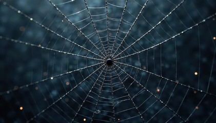 Dark grey spiderweb, intricate texture, Halloween background, seamless, digital, october