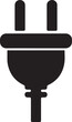 © ArtifyStock - Electric Plug Silhouette | Black Vector Illustration