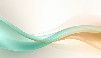 Poster - Fluid motion abstract art digital design smooth waves light background aesthetic visual concept