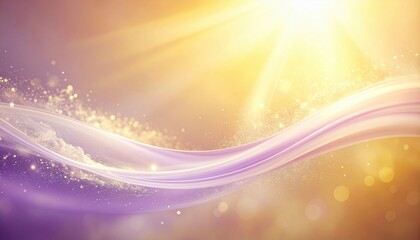 Poster - Ethereal light rays dance over soft waves serene landscape abstract art dreamy atmosphere close-up view visual harmony