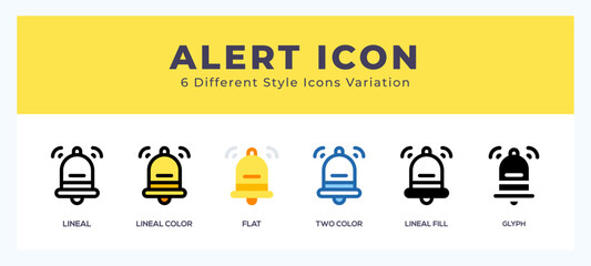 Leinwandbilder - Alert icon for websites and apps. vector illustration