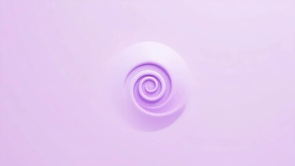 Poster - A smooth, pastel purple abstract swirl design is centered on a soft, uniform background.