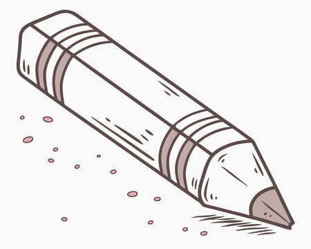 eraser vectoricon white background 