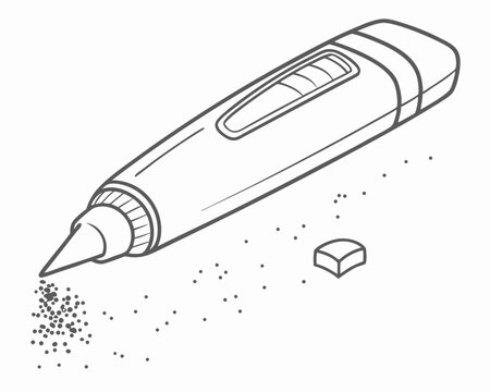 eraser vectoricon white background 