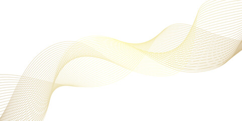 Canvas Print - abstract yellow wave line background, abstract background with dynamic orange waves lines and partic