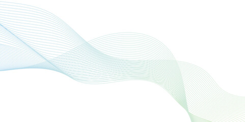 Poster -  abstract multicolor gradient wave lines vector,   flowing lines with gradient texture, soft Waves in light green Colors, green wave line.