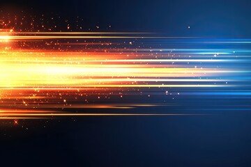Aufkleber - dynamic, fiery streaks of light, with sparkle, moving horizontally across a dark background. multico