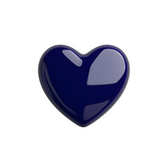 Poster - Minimalist Heart Shape Render with Smooth Surface and No Details