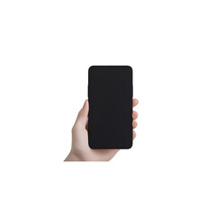 Poster - Minimalist Business Depiction with Smartphone in Hand for Modern Work