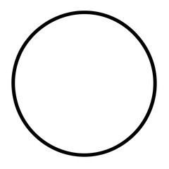 Poster - Simple Clean Circle Outline Sign Design for Versatile Use